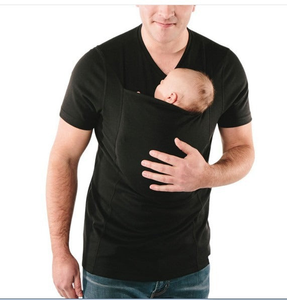Comfortable unisex baby carrier t-shirt, making hands-free carrying of newborns and infants effortless for parents.
