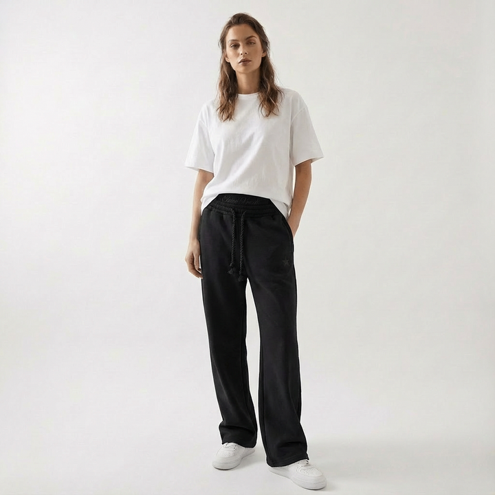 Comfortable unisex athletic joggers with practical pockets and a baggy, relaxed fit for lounging.