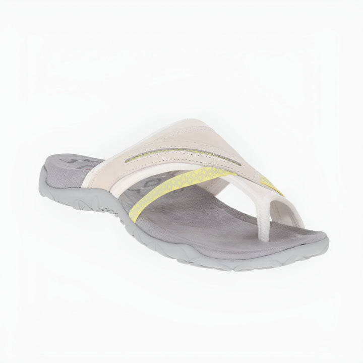 Collection of unisex orthopedic arch support sandals in different sizes, comfort shoes