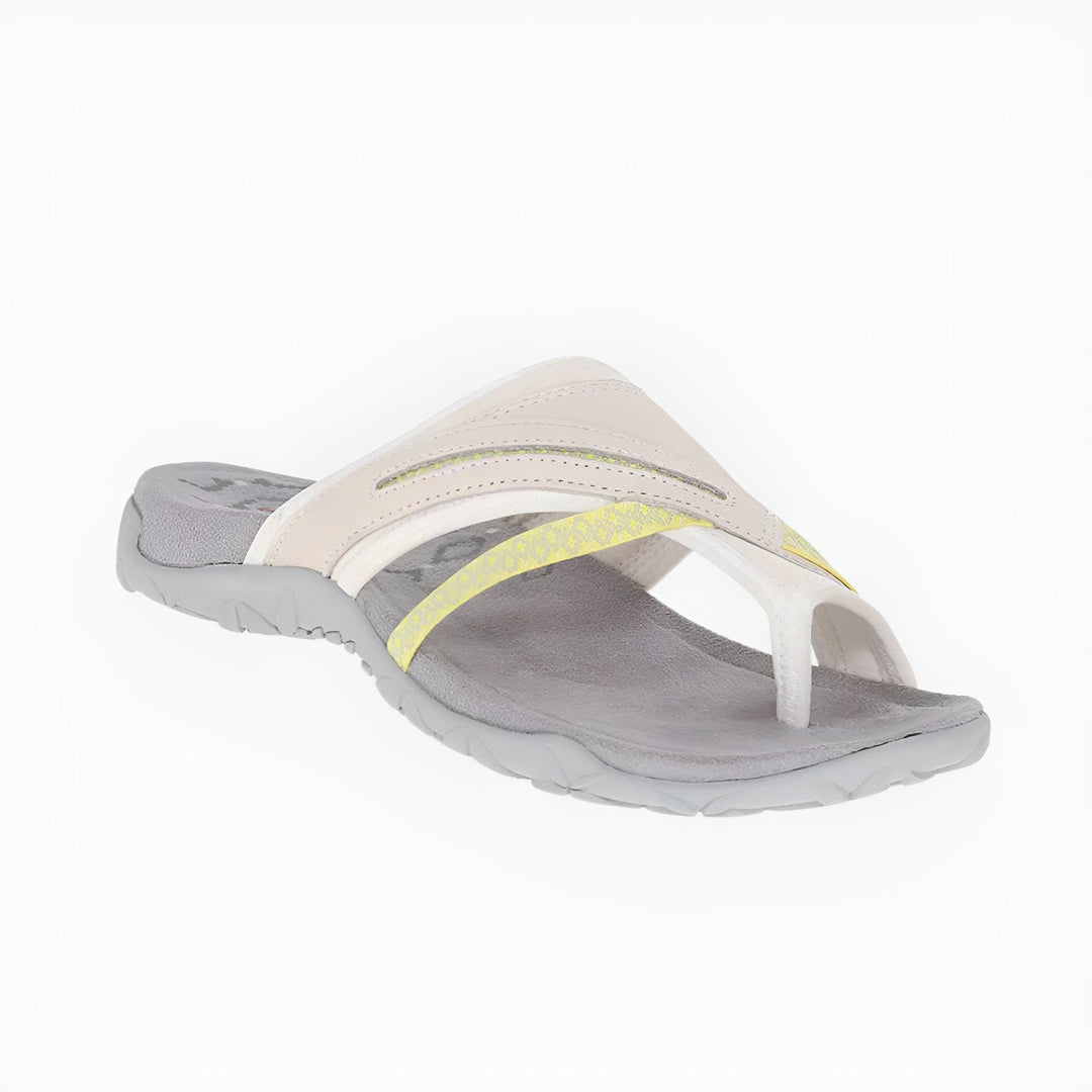 Unisex brown orthopedic sandals with adjustable straps, offering arch support for all-day wear