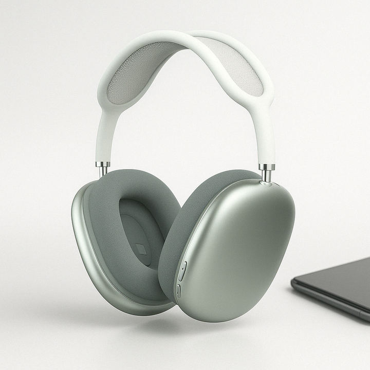 Durable unisex wireless Bluetooth headphones with active noise cancellation for clear sound and hands-free use.