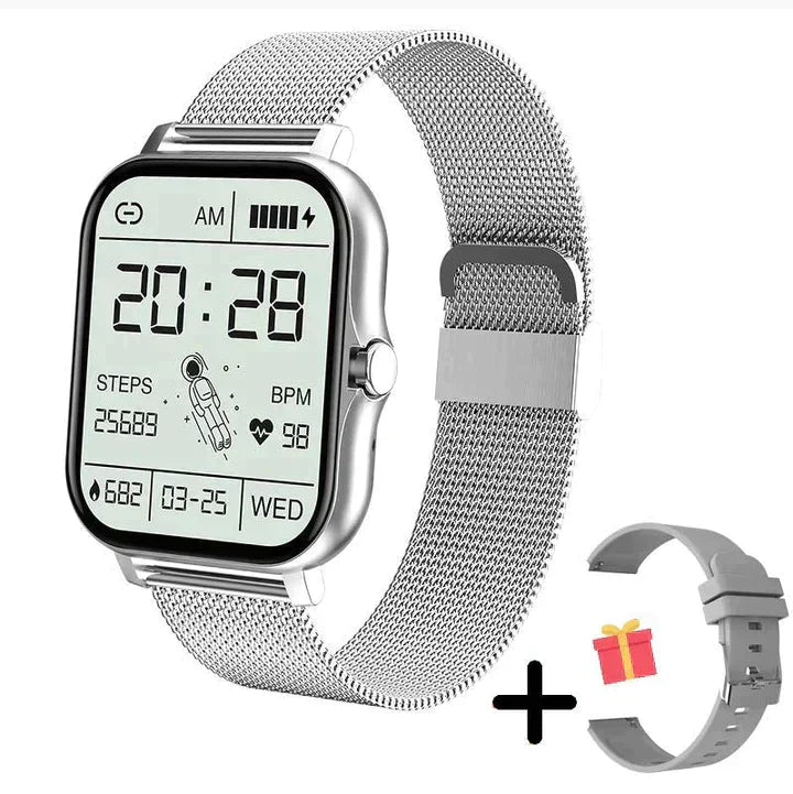 New3 unisex smartwatch, a stylish fitness tracker with Bluetooth and comprehensive health monitoring.