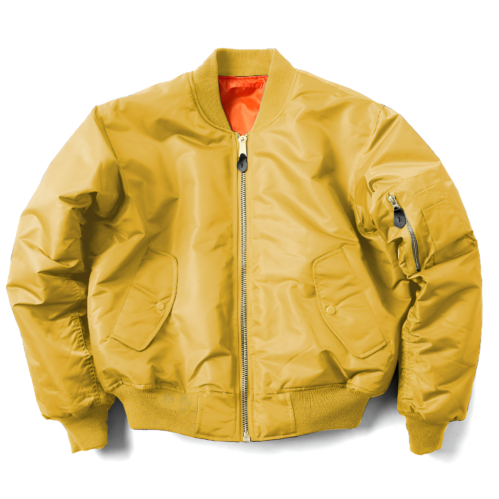 Casual and comfortable unisex bomber jacket, an essential piece of outerwear for various seasonal looks.