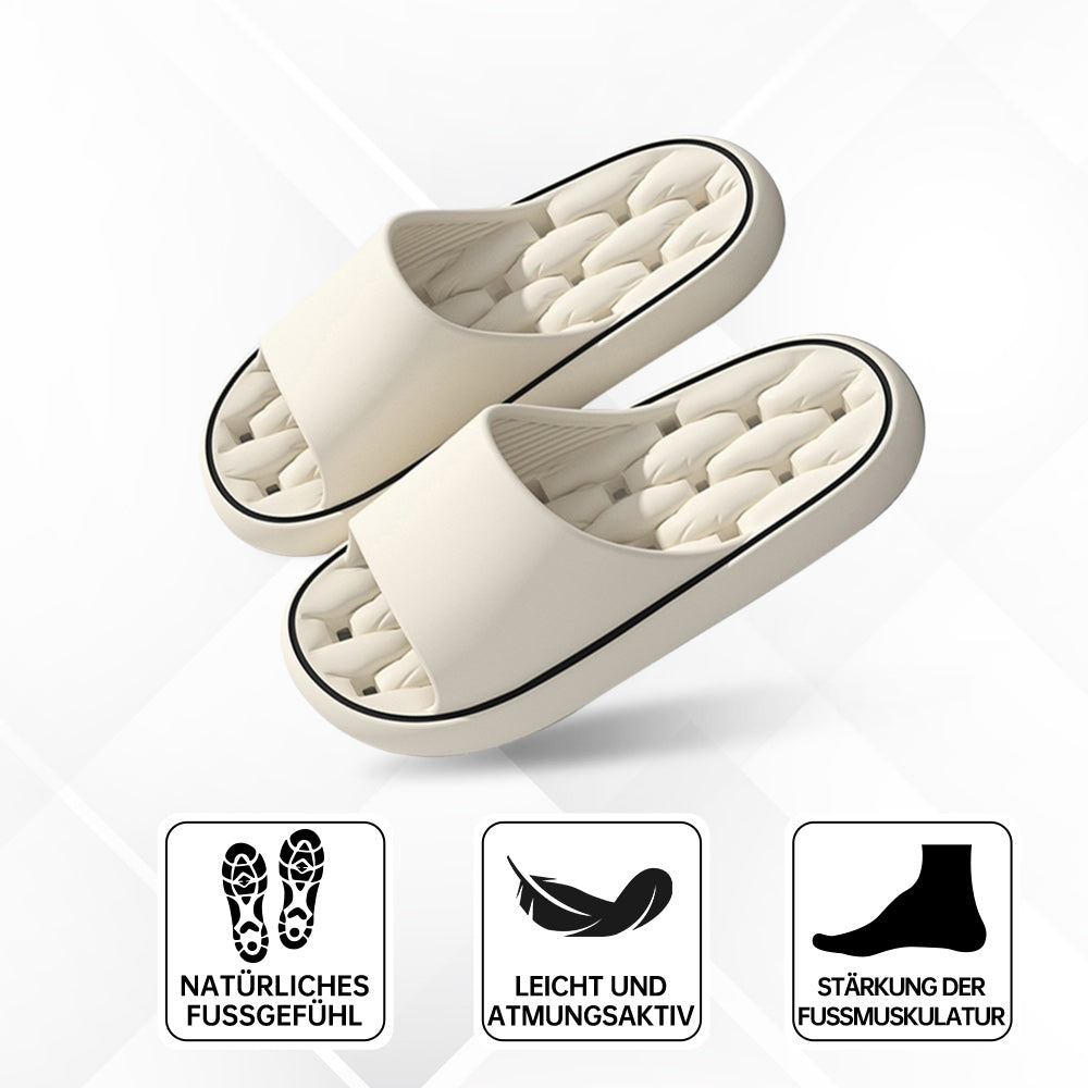 Unisex Cloud-Soft Quick-Dry Slippers. Ergonomic comfort slides with arch support, perfect for foot relief.