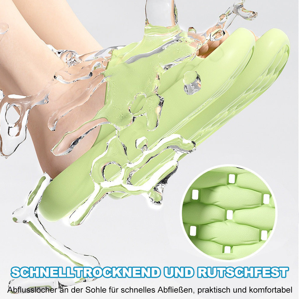 Ergonomic Cloud-Soft Slippers, quick-drying comfort slides for indoor & outdoor use. Arch support footwear.