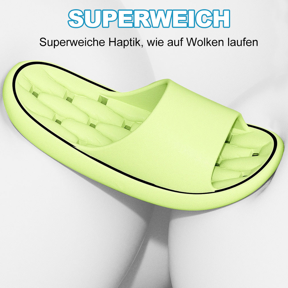 Cushioned ergonomic slippers with arch support. Quick-dry cloud-soft footwear for ultimate foot relief.
