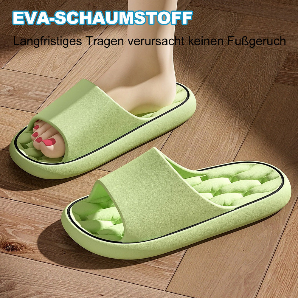 Indoor outdoor comfort slides, quick-dry & cloud-soft. Ergonomic unisex slippers for cushioned foot relief.