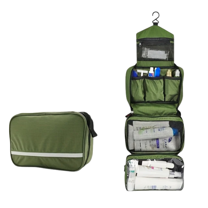 Versatile unisex travel toiletry bag, perfect for any journey, vacation, or daily use.