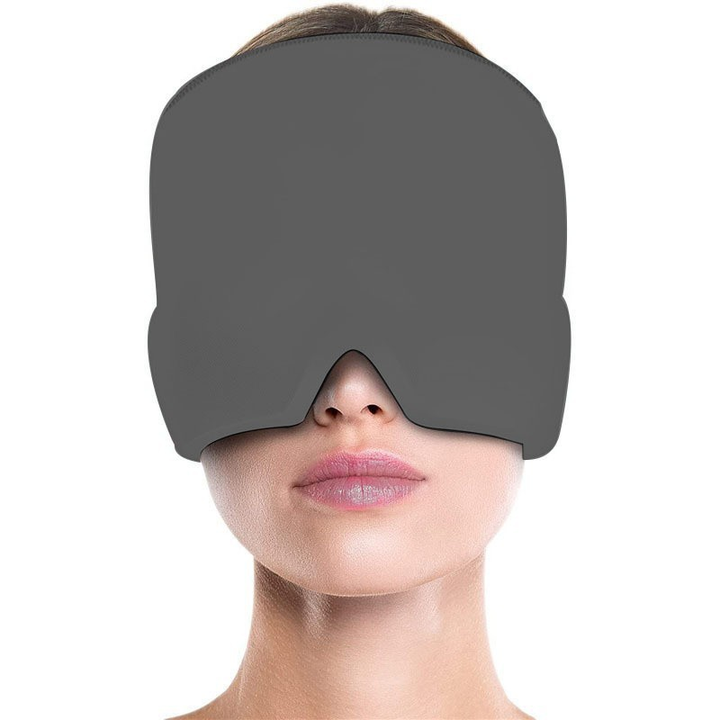 Unisex cooling migraine hat & headband with gel for instant headache & pain relief.