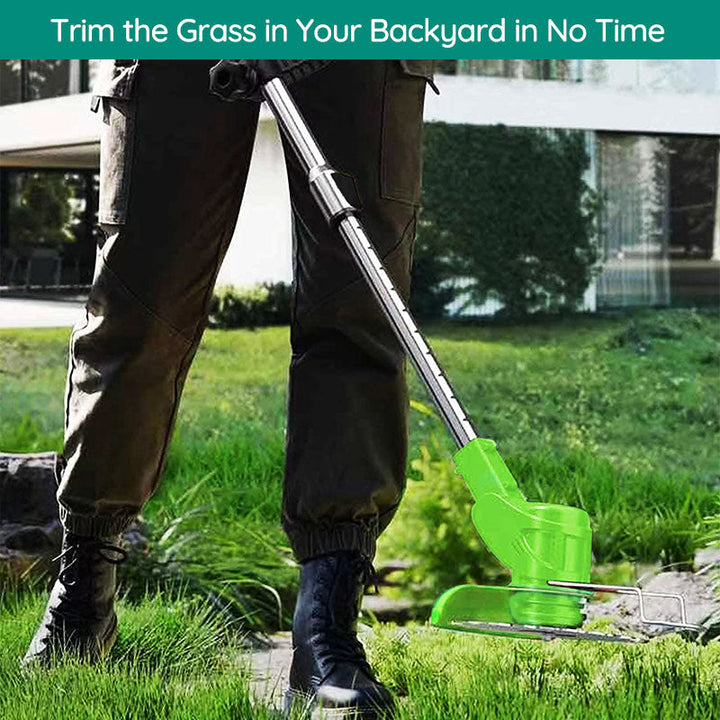 DIY home improvement with a durable cordless electric garden trimmer.