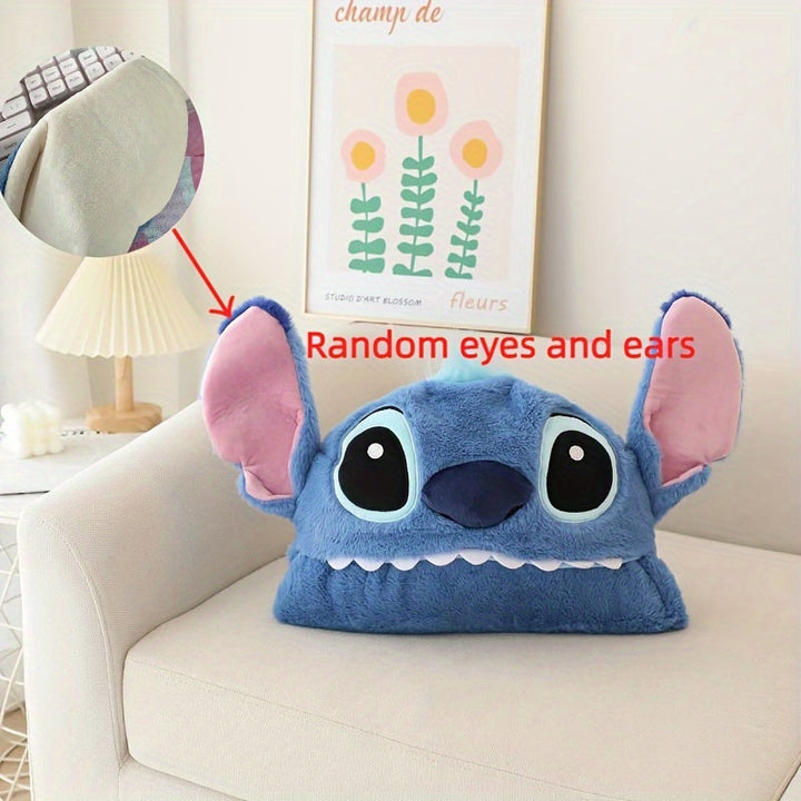 Super soft & warm Stitch hoodie blanket for ultimate home comfort. Perfect for lounging, reading, or movie marathons.