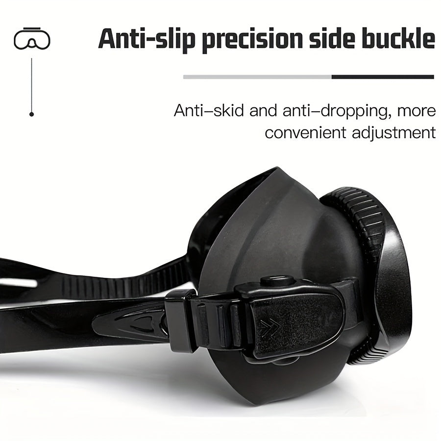 Superior visibility with this anti-fog tempered glass dive mask, perfect for underwater camera users.
