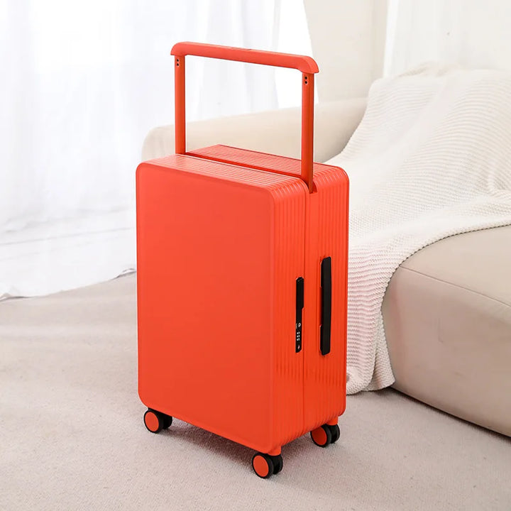 Secure & robust PP hardshell travel suitcase for peace of mind. Durable luggage with spinner wheels.