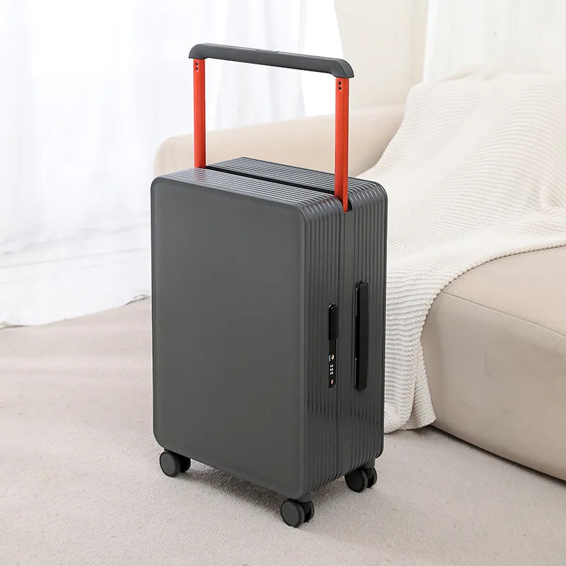 Modern Dublin PP hardshell travel suitcase, durable with spinner wheels for organized, secure luggage.