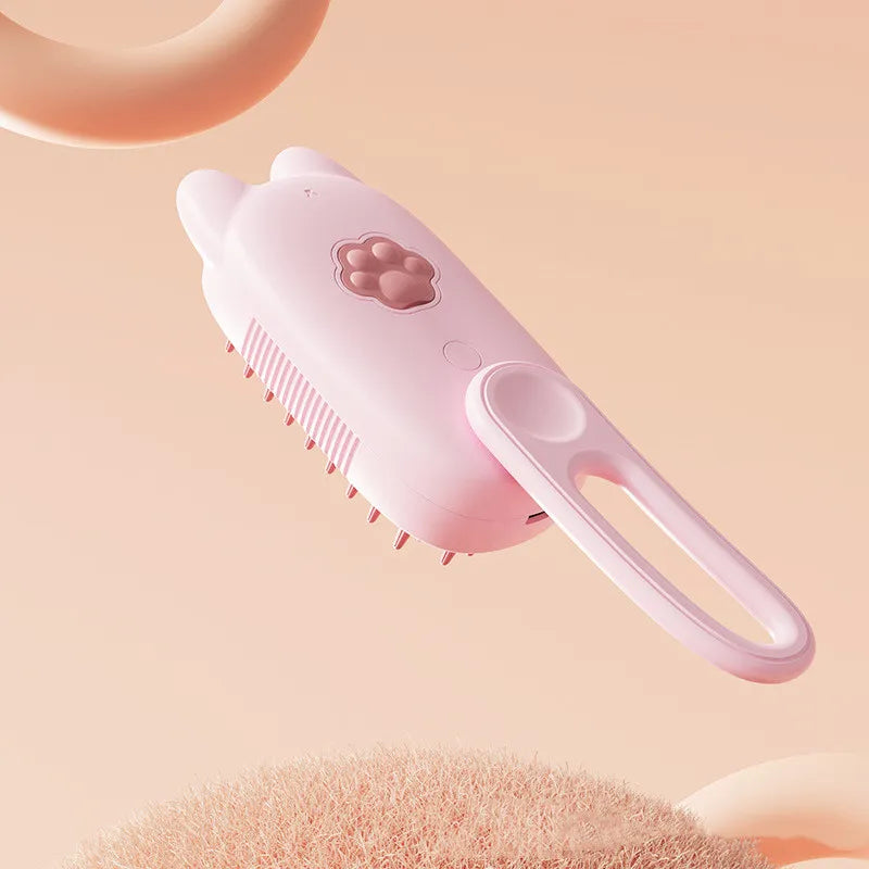 Close-up of the electric cat ear scalp massager, showing soft nodes for gentle head massage and hair care.