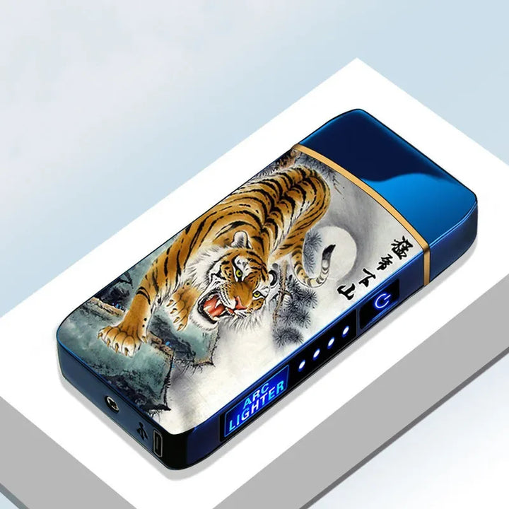 Flameless eco-friendly plasma lighter, USB rechargeable & windproof electric for home & travel.