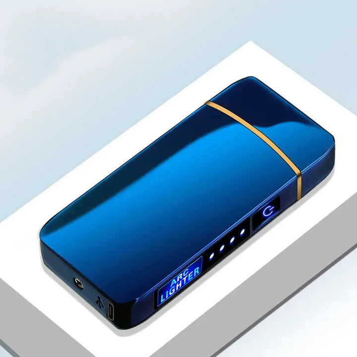Unisex electric windproof plasma lighter, USB rechargeable for everyday reliable ignition.
