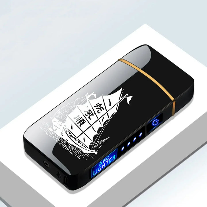 Stylish electric plasma lighter, USB rechargeable & windproof, a great eco-friendly gift.