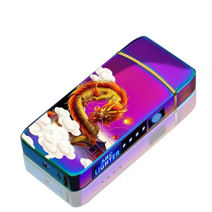 Reliable electric plasma lighter, windproof, USB rechargeable with touch sensor for instant light.