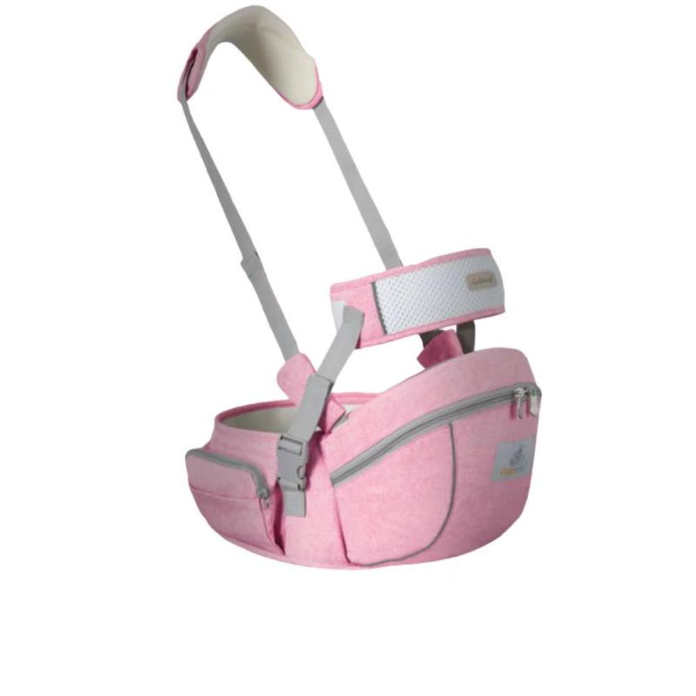 Adjustable ergonomic baby carrier with hip seat, perfect for newborns, infants, and comfortable baby travel.