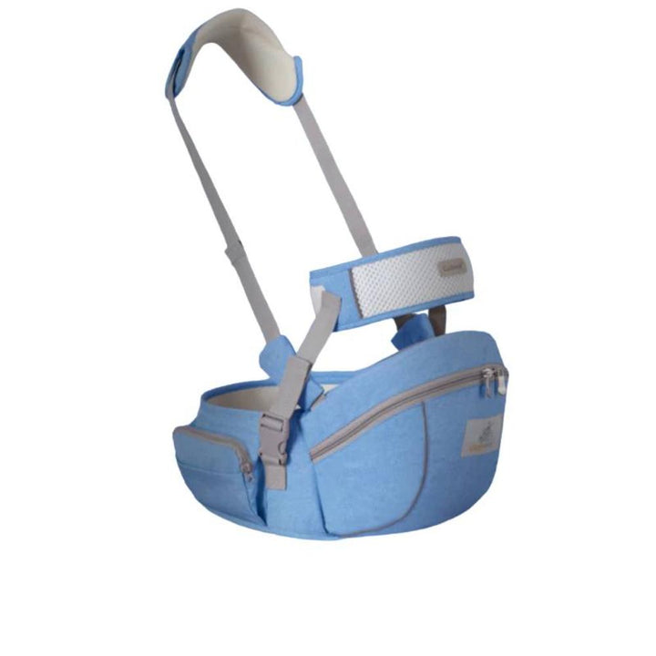 Comfortable unisex baby carrier with hip seat, a parenting essential for hands-free support & happy babies.