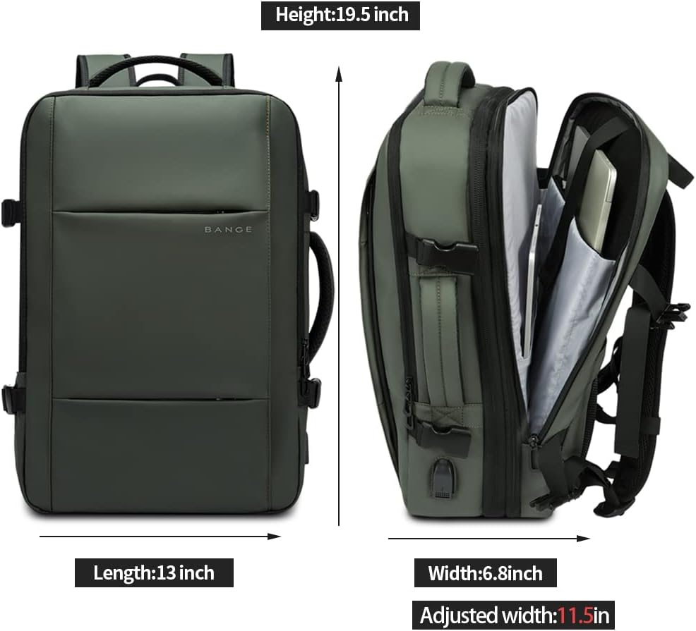 Backpack mode of 26-45L waterproof travel bag, showing padded straps & back panel.