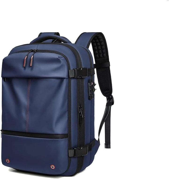 Stylish commuter backpack, expandable and water repellent, perfect for travel & everyday use.