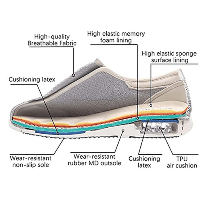 Unisex extra wide diabetic shoes with memory foam, designed for sensitive feet & ultimate comfort.