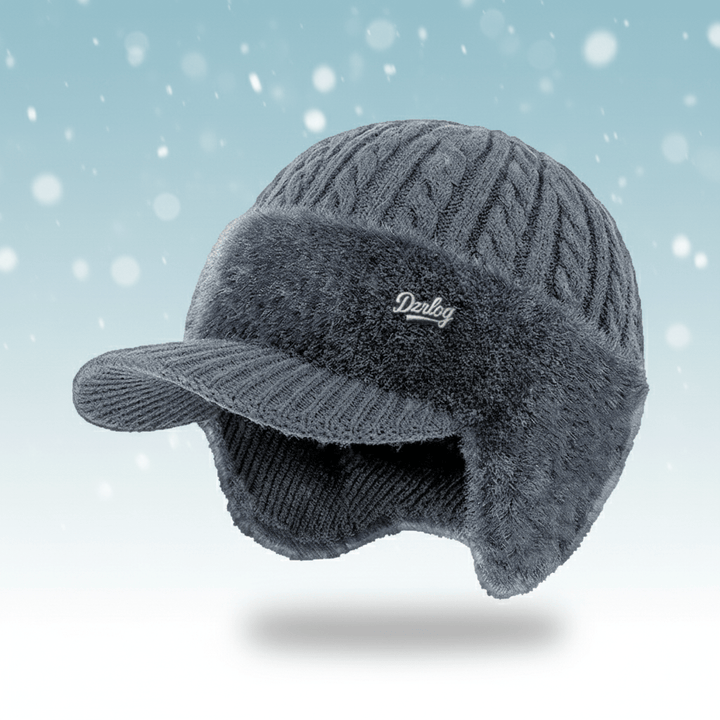 Unisex extreme cold weather trapper hat with ear flaps for ultimate warmth in snow & winter sports.