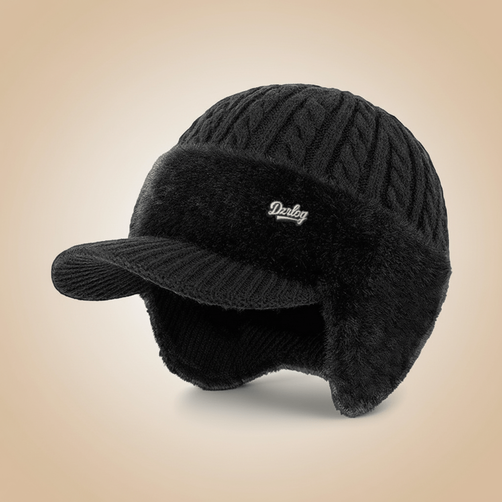Thermal trapper hat, unisex design. Cozy ear flaps & faux fur lining for ultimate cold weather protection.