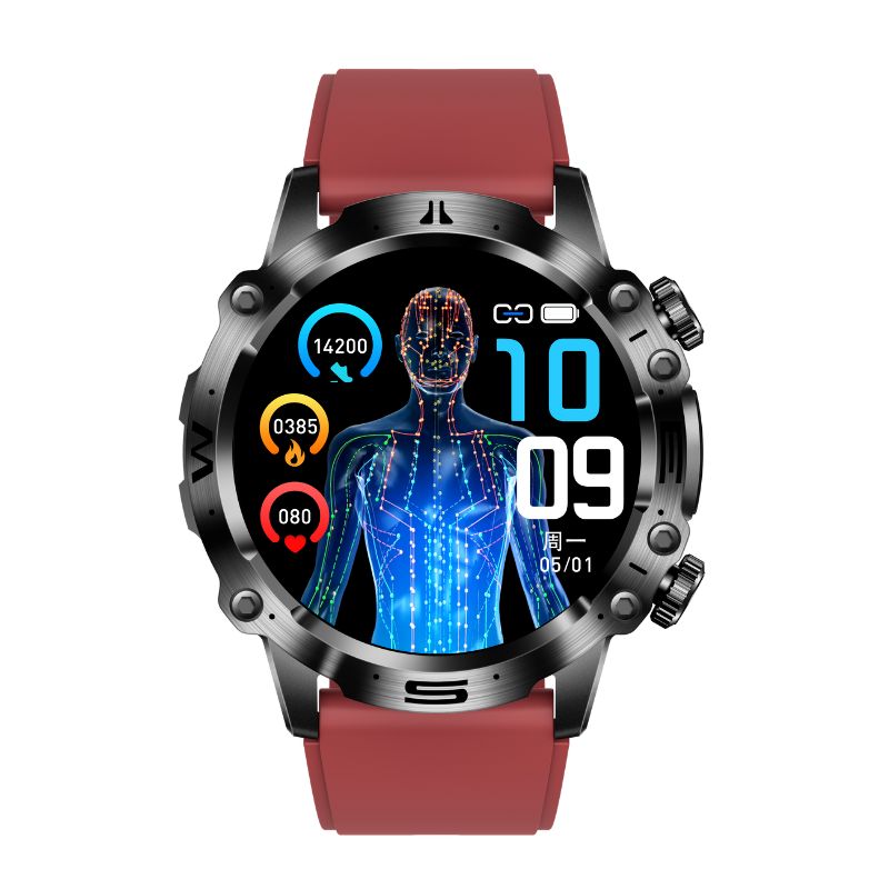 Sleek unisex activity tracker smartwatch featuring bright AMOLED display & comprehensive health monitoring.