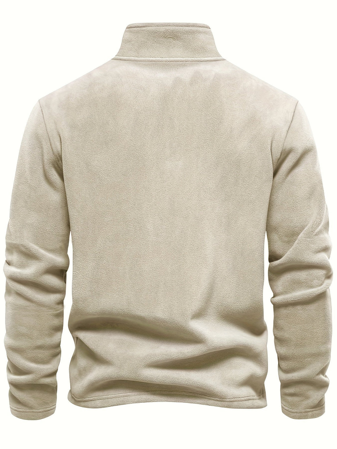 Versatile unisex fleece half-zip pullover, a perfect warm and cozy top for any cool weather adventure.