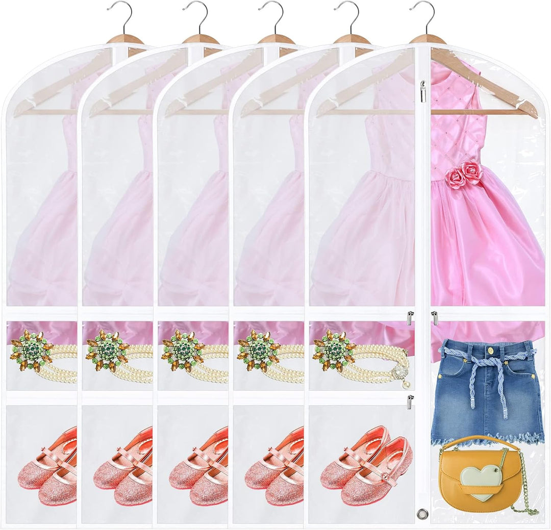 Unisex foldable dance garment bags with zipped pockets, perfect for protecting dancewear & costumes.