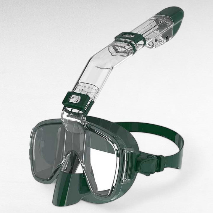 Easy pack foldable snorkel mask, great for beach accessories & underwater exploration.