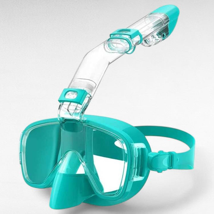 Durable foldable snorkel mask, perfect for underwater exploration & swimming.