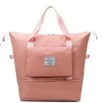 Multi-purpose unisex travel duffle, expandable design, perfect for gym, weekend, or compact travel.