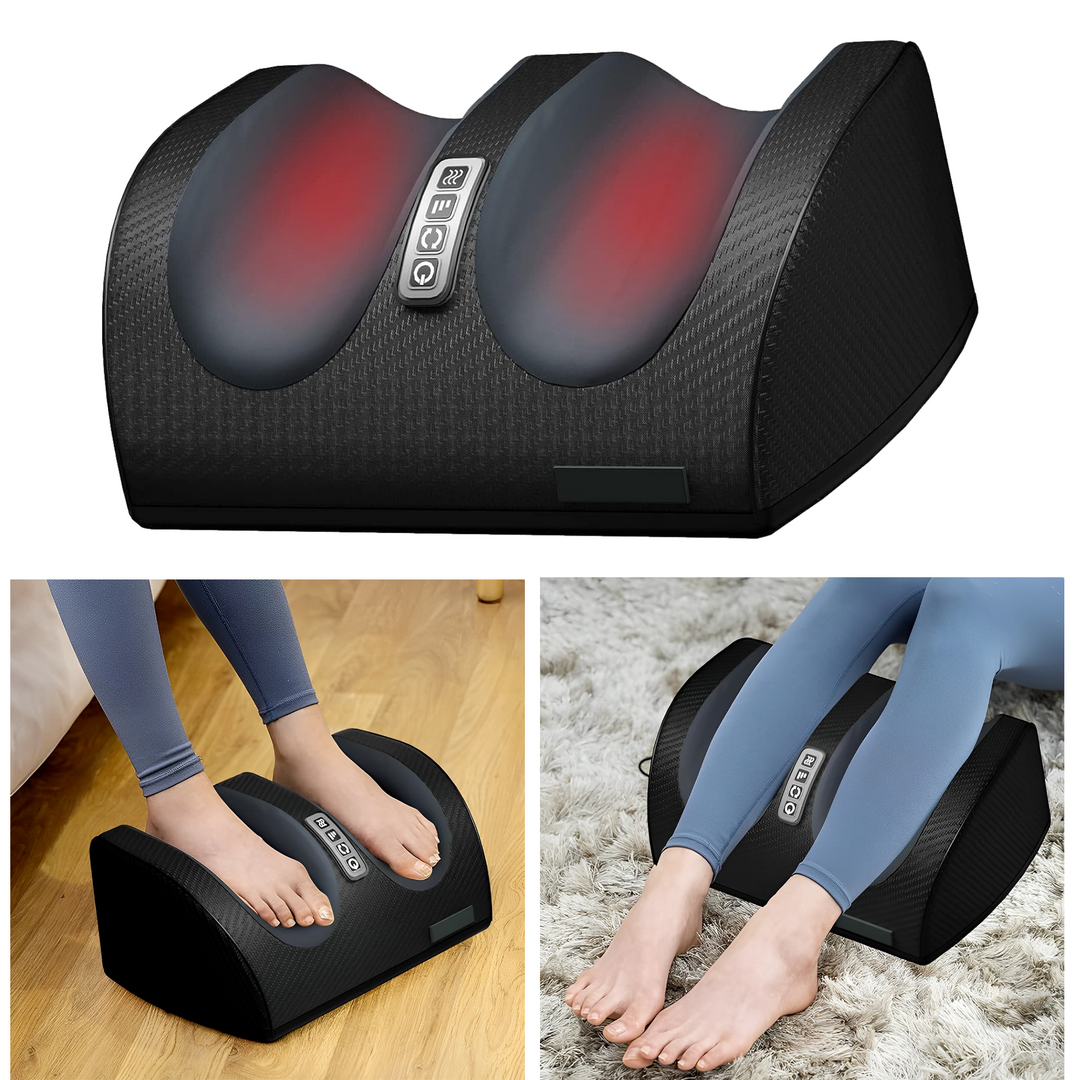 Unisex foot & calf massager with heat & compression for relaxation, pain relief, and improved circulation.
