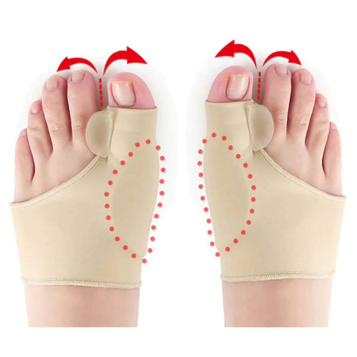 Orthopedic gel bunion corrector for effective hallux valgus alignment & foot pain relief.