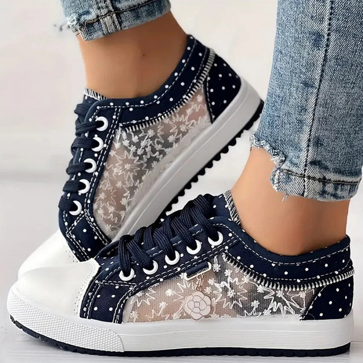 Breathable gray unisex sneakers designed for orthopedic comfort and stability