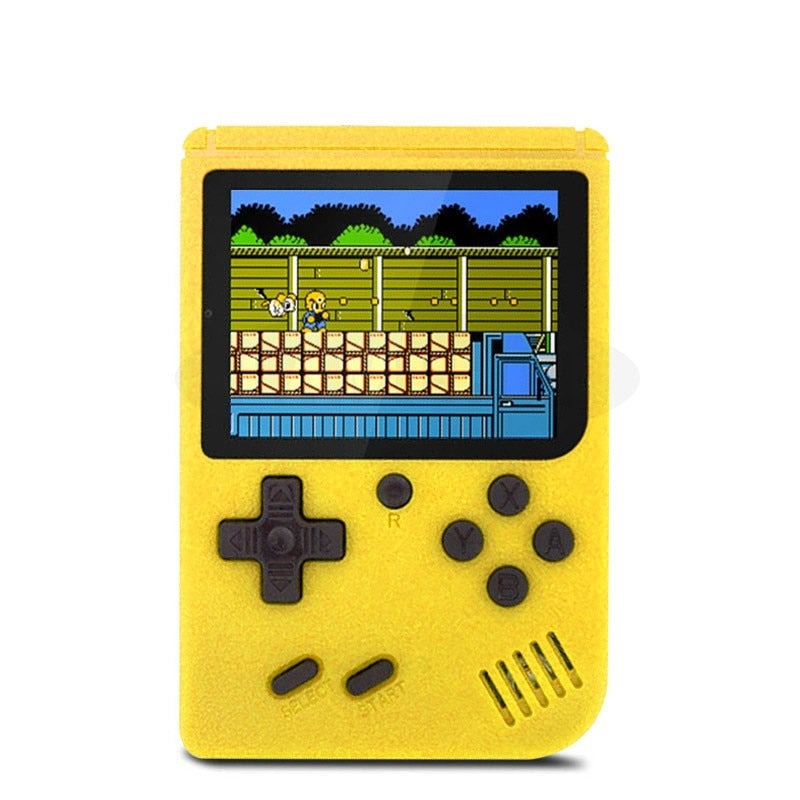 Mini handheld gaming console, preloaded with 400 classic retro games. Enjoy portable gaming anywhere.