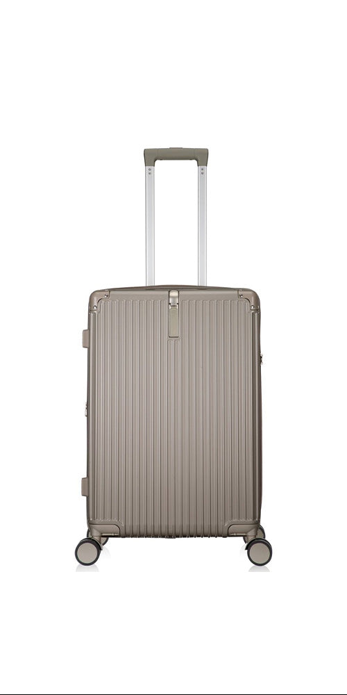 Unisex hard case travel suitcase, durable & stylish for modern travelers. Mykonos collection.