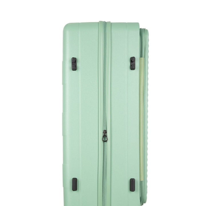 Durable hard-shell carry-on suitcase, designed for frequent travel. Features laptop access & robust spinner wheels.