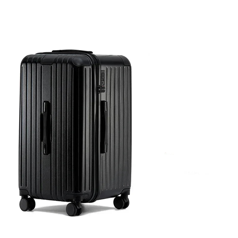 Unisex hard shell expandable suitcase with spinner wheels & TSA lock for seamless, secure travel.