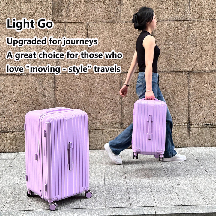 Medium hard shell expandable luggage with durable design, spinner wheels & TSA lock. Perfect for unisex travel.