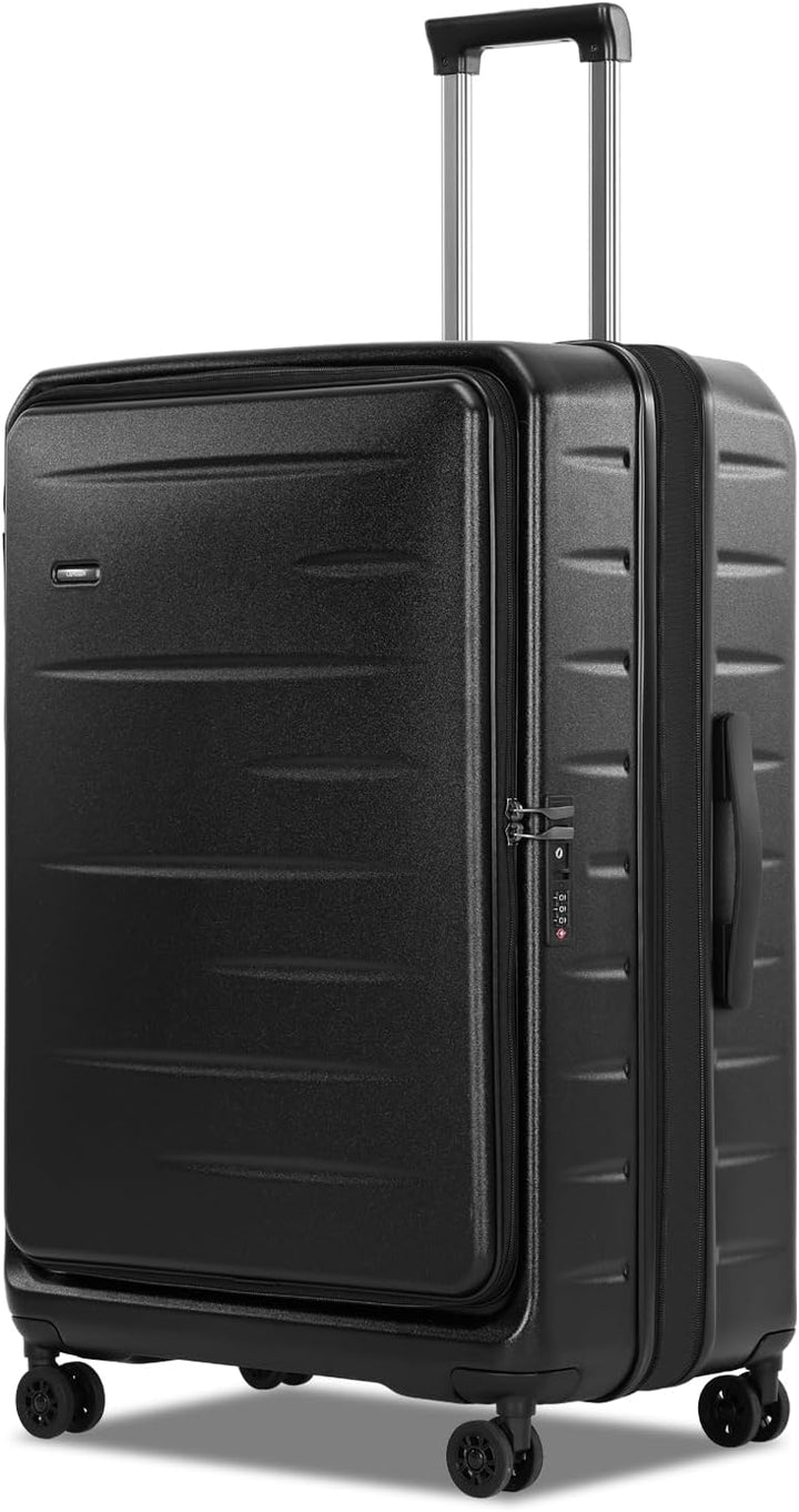 Dependable hardshell carry-on, unisex, featuring a TSA lock and smooth spinner wheels.