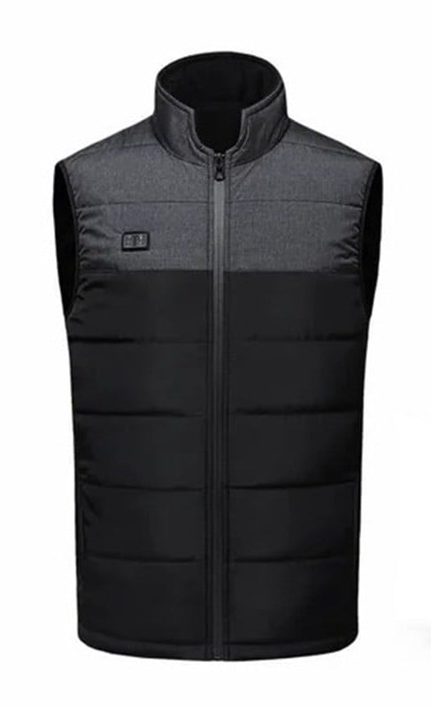 Warm winter coat: unisex heated jacket featuring adjustable heat and water-repellent outdoor gear design.