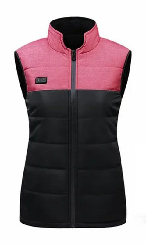 Active wear unisex heated jacket, water-repellent, with adjustable heating zones for versatile cold weather use.