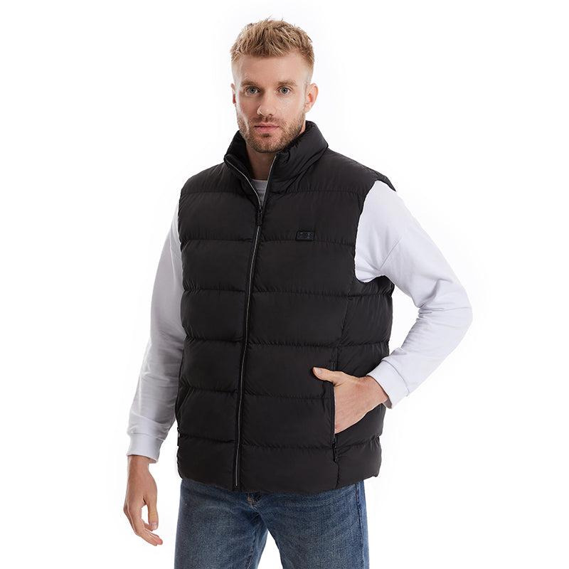 High-performance unisex heated jacket, adjustable heat, water-repellent, providing warmth for active lifestyles.