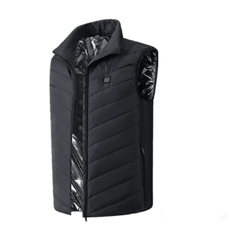 Unisex heated jacket for outdoor adventures, water-repellent, adjustable warmth for personal comfort.