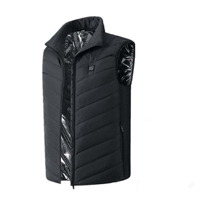 Unisex heated jacket for outdoor adventures, water-repellent, adjustable warmth for personal comfort.